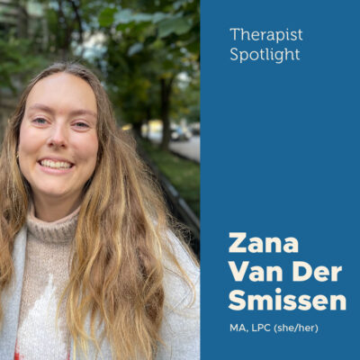 Therapist Spotlight: Zana Van Der Smissen